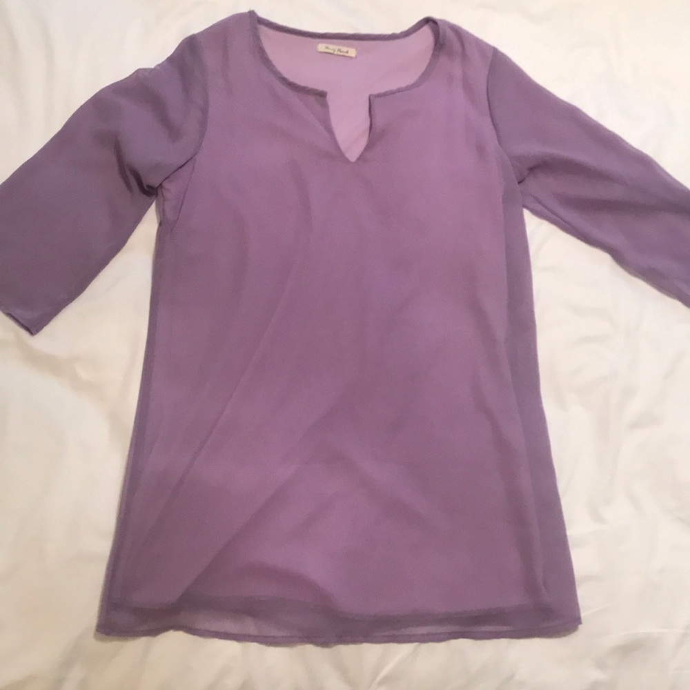 Purple sheer dress